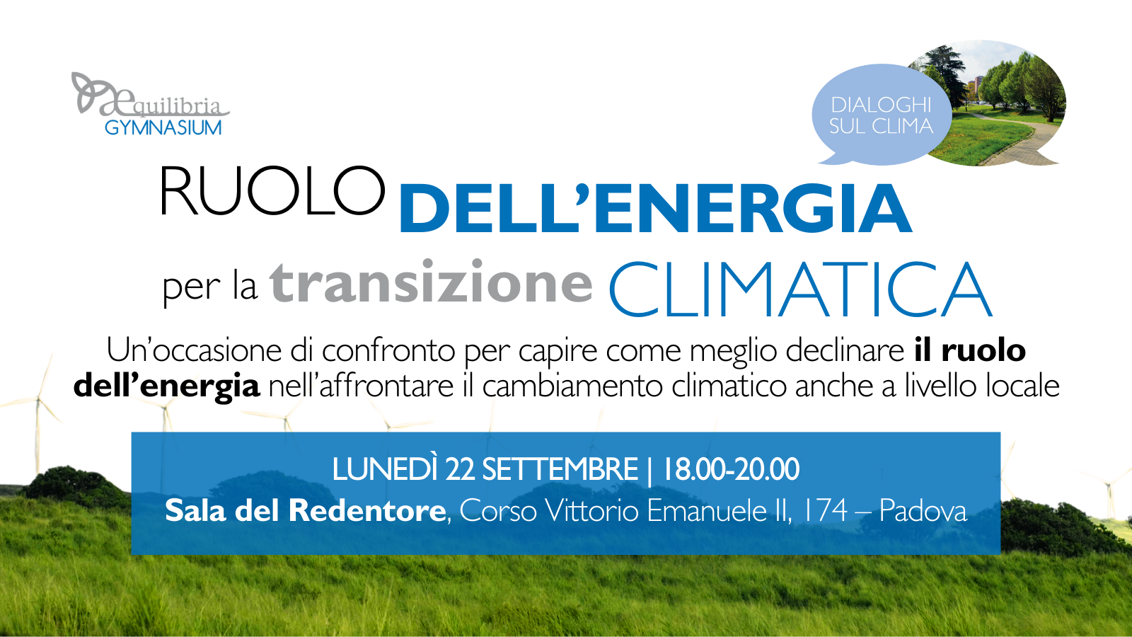 Ruolo dell'energia per la transizione climatica